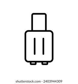 Modelo de diseño de iconos maleta, equipaje