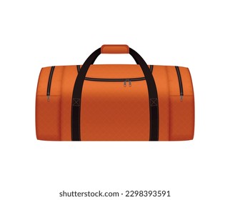 Baggage suitcase realistic composition with transparent background and isolated image of bag vector illustration