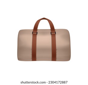 Baggage suitcase realistic composition with transparent background and isolated image of bag vector illustration