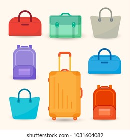 Baggage and Suitcase Vector