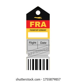 Baggage tag vector icon.Cartoon vector icon isolated on white background baggage tag.