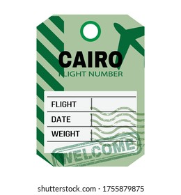 Baggage tag vector icon.Cartoon vector icon isolated on white background baggage tag.