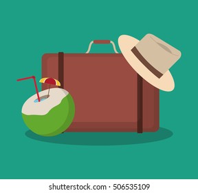 baggage of travel and tourism concept