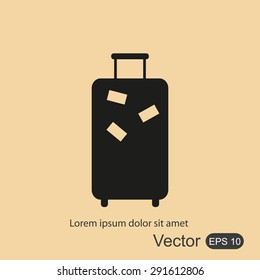 Baggage vector icon
