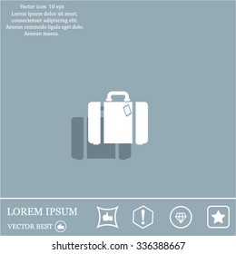 baggage vector icon