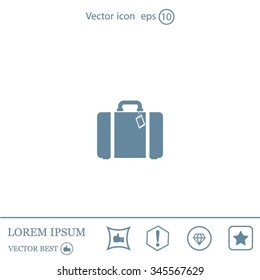 baggage vector icon
