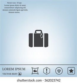 baggage vector icon