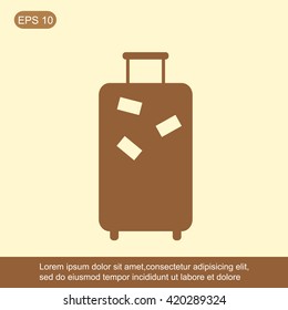 Baggage vector icon
