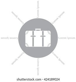 baggage vector icon