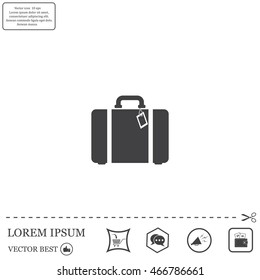baggage vector icon