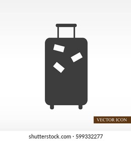 Baggage vector icon