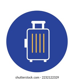 Icono del vector del equipaje totalmente editable

