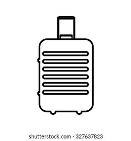 Baggage vector line icon