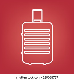 Baggage vector line icon