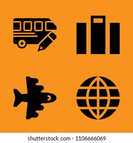 baggage, vector, luggage and connect icons set. Vector illustration for web and design