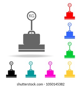 baggage weighing icon. Elements of Airport multi colored icons. Premium quality graphic design icon. Simple icon for websites, web design, mobile app, info graphics on white background