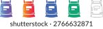 Bagged Goods Construction Icons vol 1887