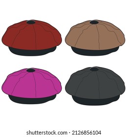 Baggy cap vector illustration,nft accessories , baggy cap illustration