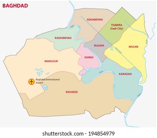 Baghdad Administrative Map