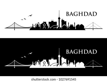 Baghdad skyline - Iraq - vector illustration