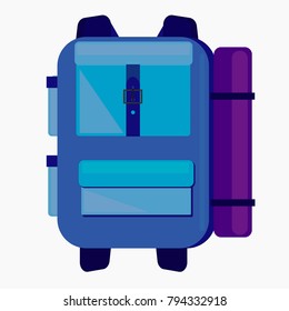 Bagpack cartoon icon isolated on a white background