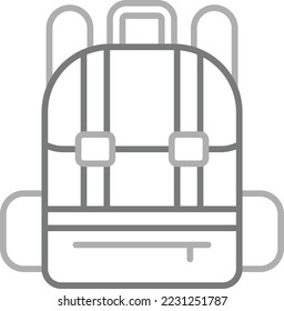 Bagpack, Vektorsymbol. Kann für Druck-, Mobil- und Web-Anwendungen verwendet werden.