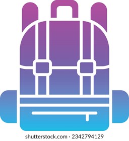 Bagpack vector icon. Can be used for printing, mobile and web applications.