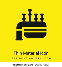 Bagpipe minimal bright yellow material icon