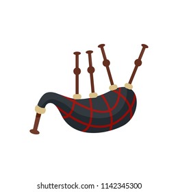 Bagpipes Icon. Flat Illustration Of Bagpipes Vector Icon For Web Isolated On White