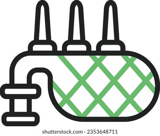 Bagpipes Icon image. Suitable for mobile application.