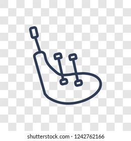 Bagpipes icon. Trendy linear Bagpipes logo concept on transparent background from Music collection