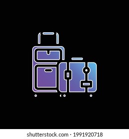 Icono de vector gradiente azul