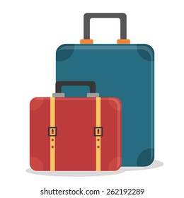 Bags design over white background, vector illustration.