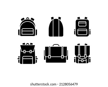 Bags icon illustration vector isolated. School bags icon