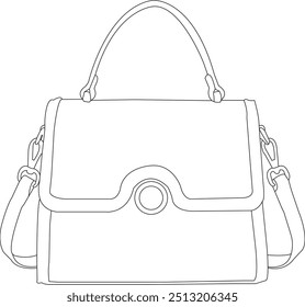 Bags Isolated Backpack, bag Vector Icon School backpacks flat vector illustration set, bag line icon isolated, fashion bags collection