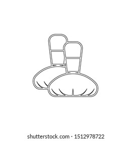 bags for massage outline icon. Element of spa for mobile concept and web apps icon. Outline, thin line icon for website design and development, app development