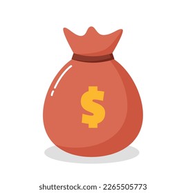 Bags of money. Symbol of wealth vector illustration