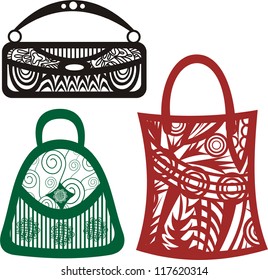 Bags pattern vector illustration