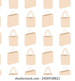 bolsas ecoutilizables biopatrón de residuos cero modelo de vector textil ilustración