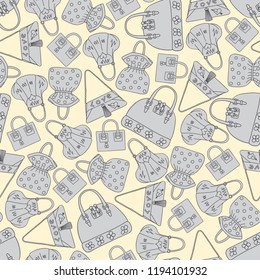 Bags seamless pattern