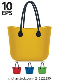 Bags set isolated. Vector illustration