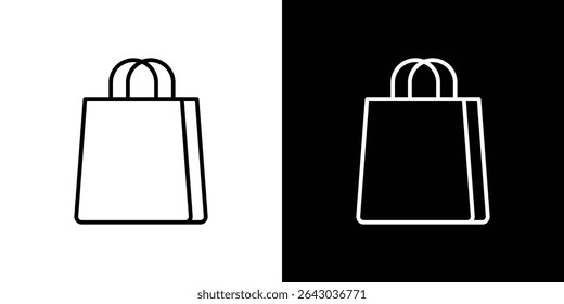Bags Shopping icon Flat style logo vector. perfect for UI designs
