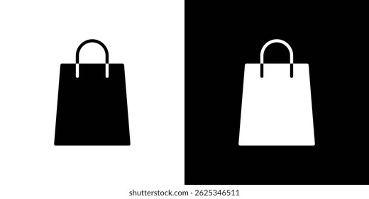 Bags Shopping icon simple line vector. Symbol, logo.