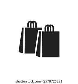 Bags Shopping icon Thin line art collection