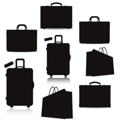 Bags. Vector Silhouette