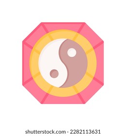 bagua mirror icon for your website design, logo, app, UI.