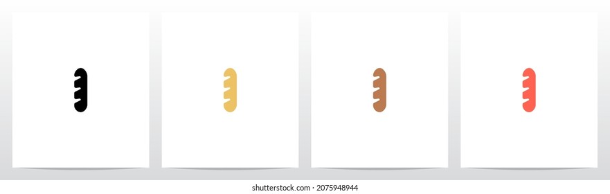 Baguete On Letter Logo Design I