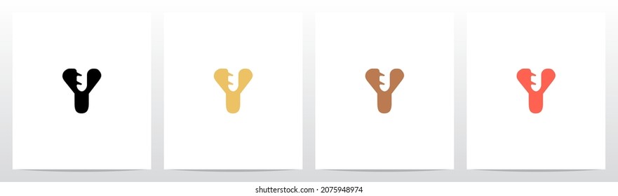 Baguete On Letter Logo Design Y