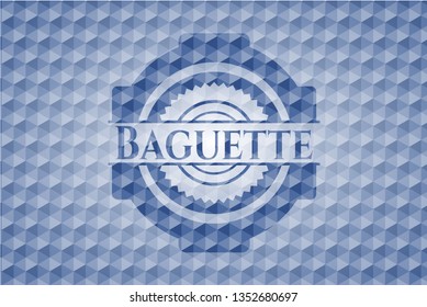 Baguette blue hexagon emblem.