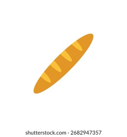 Elemento de diseño de dibujos animados de pan baguette